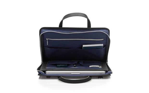 15 inch Laptoptas marine blauw, The Associate