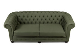  leger groen Chesterfield bank